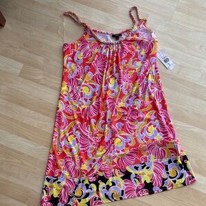 MSK Multicolor Swirl Pattern Dress